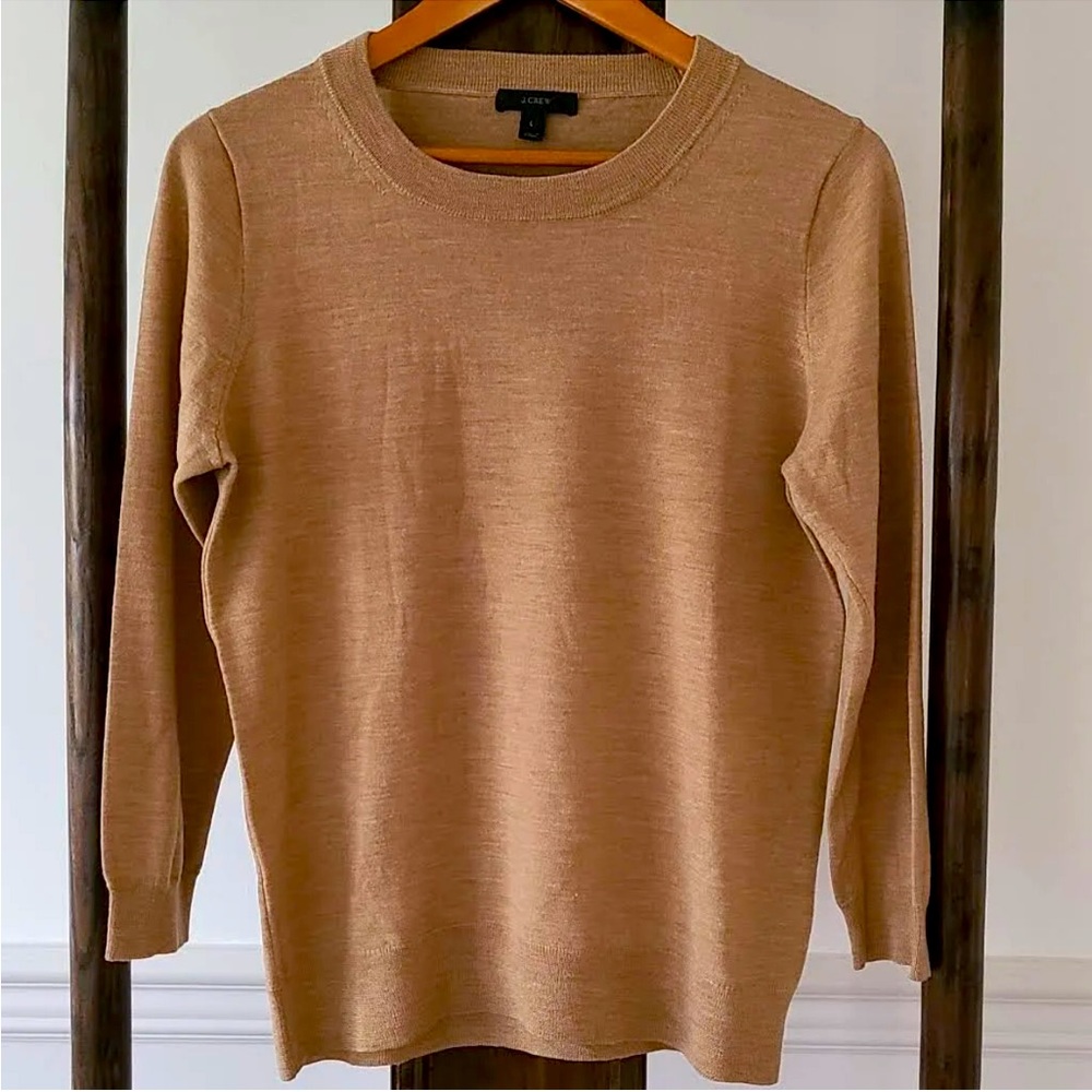 J. Crew Camel Merino Wool Sweater - Size XS